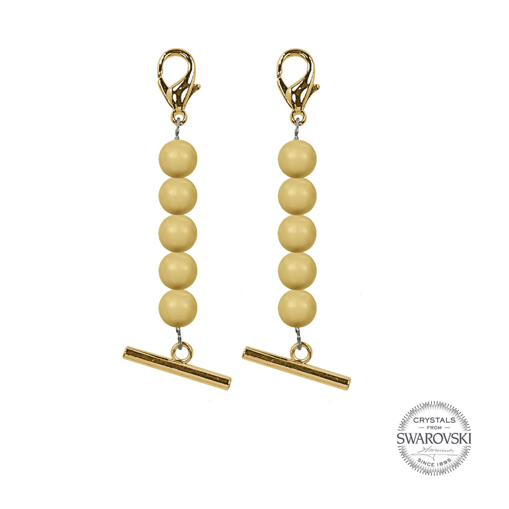 SWAROVSKI PEARLS CHAIN - GOLD - Luxtrada