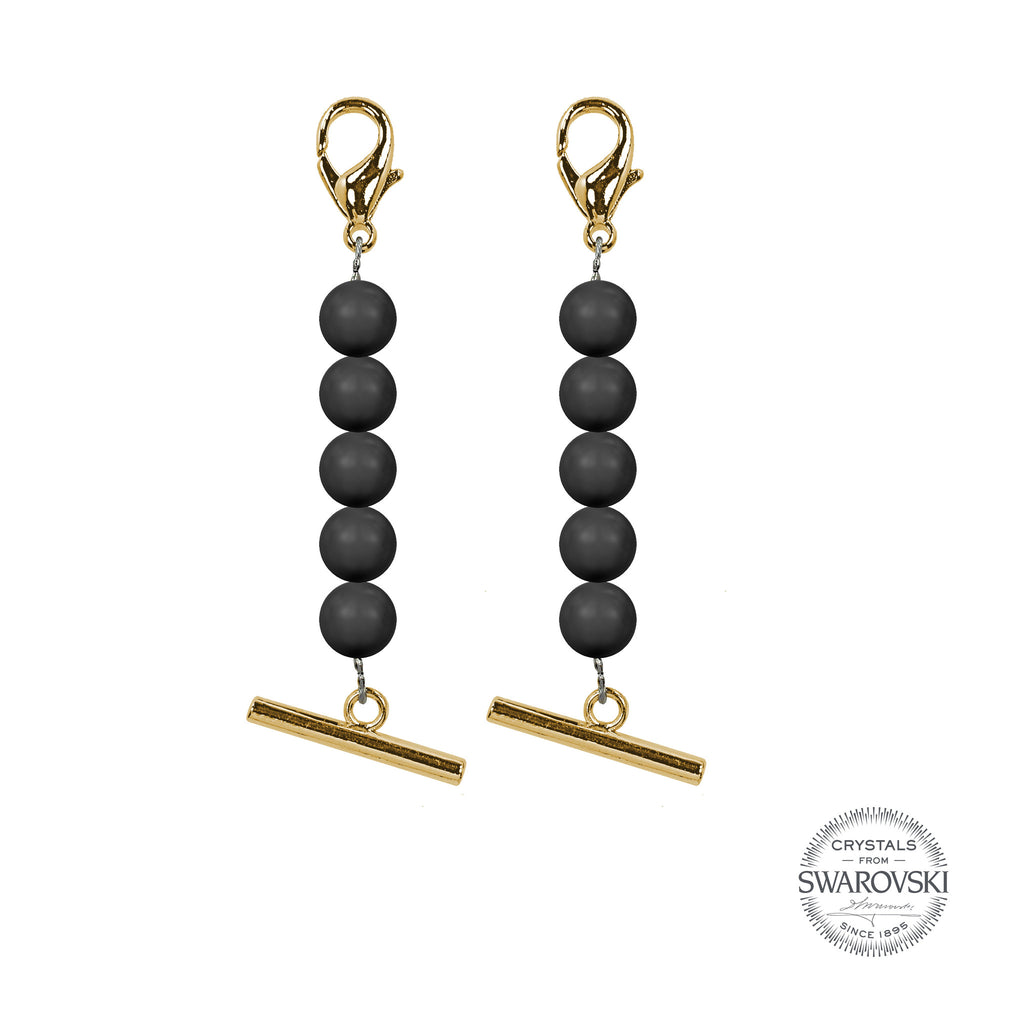 SWAROVSKI PEARLS CHAIN - MYSTIC BLACK - Luxtrada