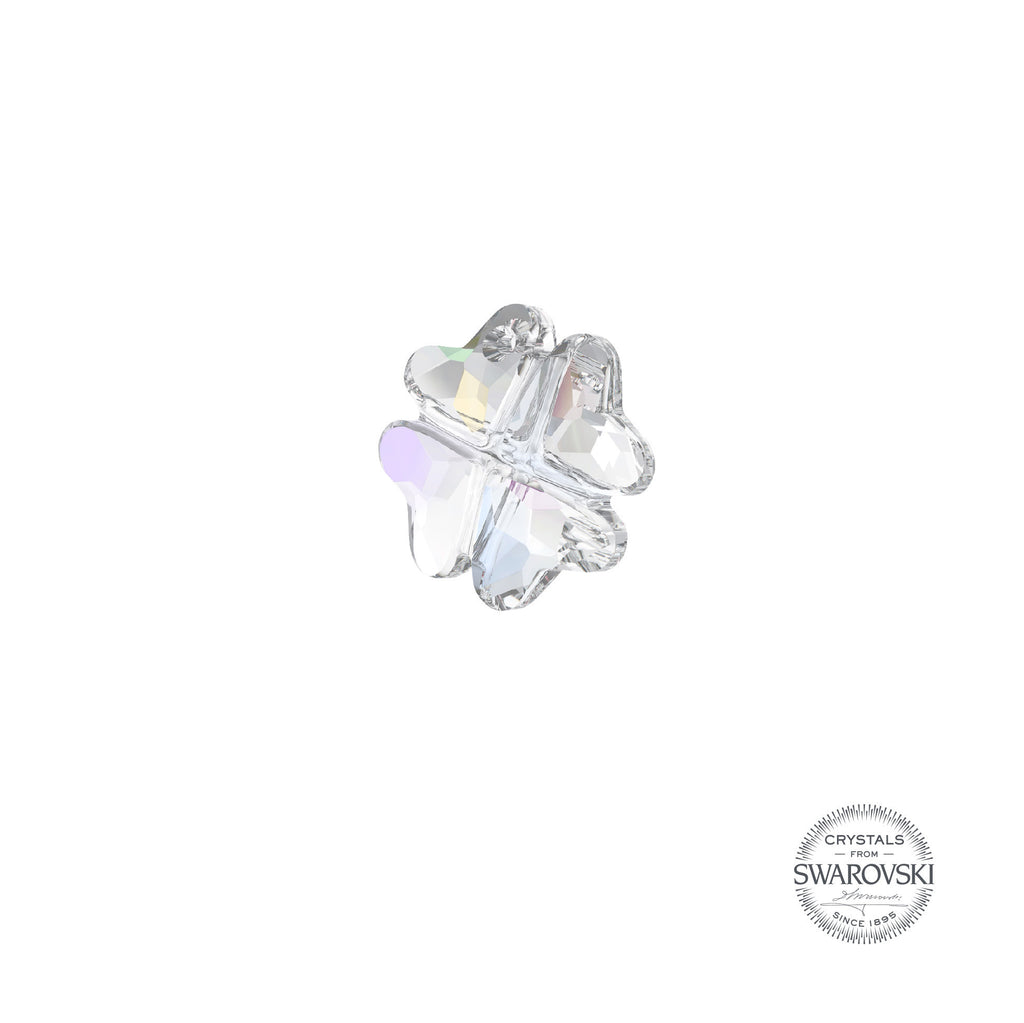 SWAROVSKI CLOVER CRYSTAL CHARM - AURORE BOREALE - Luxtrada