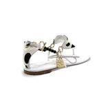 CICI BELLO BIKINI SANDAL - WHITE POLKA DOTS - Luxtrada