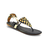 CICI BELLO BIKINI SANDAL - BLACK/SADDLE - Luxtrada
