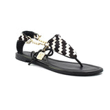 CICI BELLO BIKINI SANDAL - BLACK/WHITE - Luxtrada
