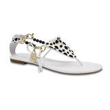 CICI BELLO BIKINI SANDAL - WHITE POLKA DOTS - Luxtrada