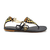 CICI BELLO BIKINI SANDAL - BLACK/SADDLE - Luxtrada