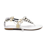 CICI BELLO BIKINI SANDAL - WHITE POLKA DOTS - Luxtrada