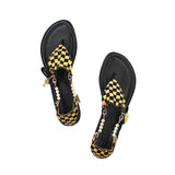 CICI BELLO BIKINI SANDAL - BLACK/SADDLE - Luxtrada