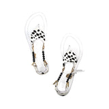 CICI BELLO BIKINI SANDAL - WHITE POLKA DOTS - Luxtrada