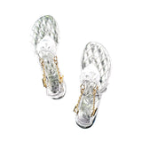 CICI HERA BIKINI SANDAL - SILVER - Luxtrada