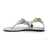 CICI THEIA BIKINI SANDAL - SILVER - Luxtrada