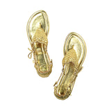 CICI THEIA BIKINI SANDAL - GOLD - Luxtrada