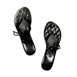 PURE DIAMOND BIKINI THONG - BLACK - Luxtrada
