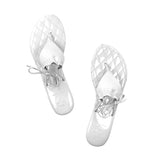 PURE DIAMOND BIKINI THONG - ANGEL WHITE - Luxtrada