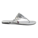 SICILY PRINCESS BIKINI THONG - SILVER - Luxtrada