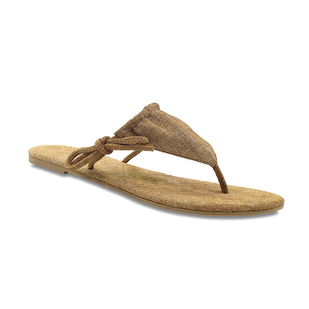 PURE DENIM BIKINI THONG - KHAKI - Luxtrada