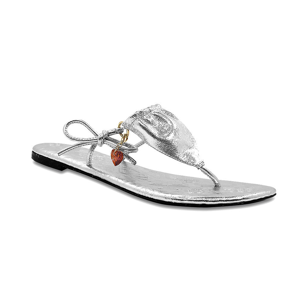 SICILY GLORY BIKINI THONG - SILVER - Luxtrada