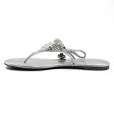 SICILY REIGN BIKINI THONG - SILVER - Luxtrada