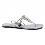SICILY REIGN BIKINI THONG - SILVER - Luxtrada