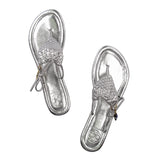 SICILY REIGN BIKINI THONG - SILVER - Luxtrada