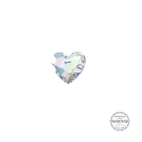 SWAROVSKI HEART CRYSTAL CHARM - AURORE BOREALE