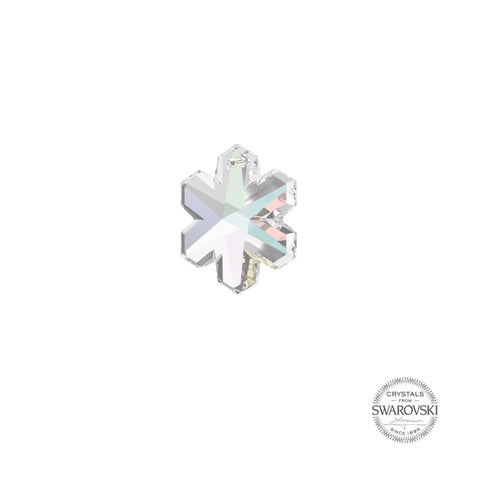 SWAROVSKI SNOWFLAKE CRYSTAL CHARM - AURORE BOREALE