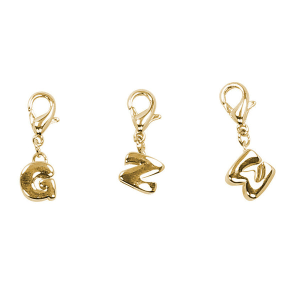 LETTER CHARM ACCESSORY - GOLD - Luxtrada