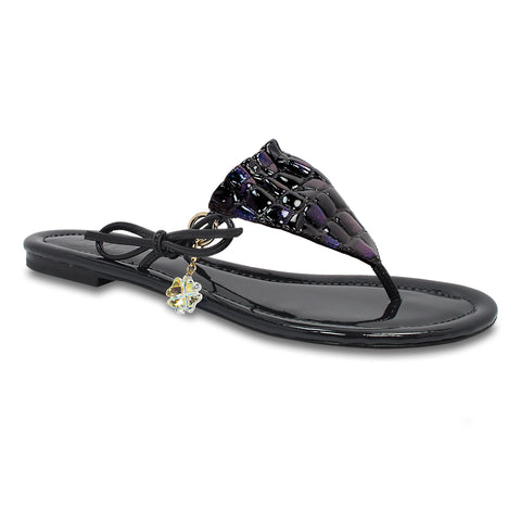 SICILY PEBBLE BIKINI THONG - SAPPHIRE