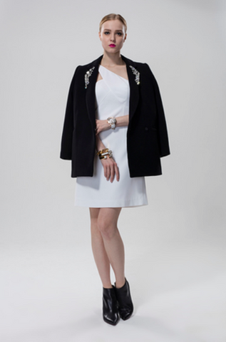 Wool Coat With Swarovski