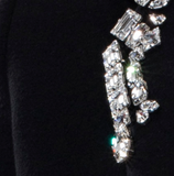 Wool Coat With Swarovski - Luxtrada