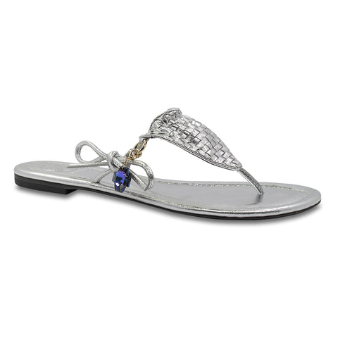 SICILY REIGN BIKINI THONG - SILVER
